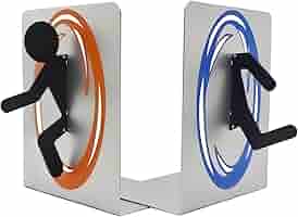 Amazon.co.jp: 高耐久メタルポータルブックエンド、ゲーム愛好家